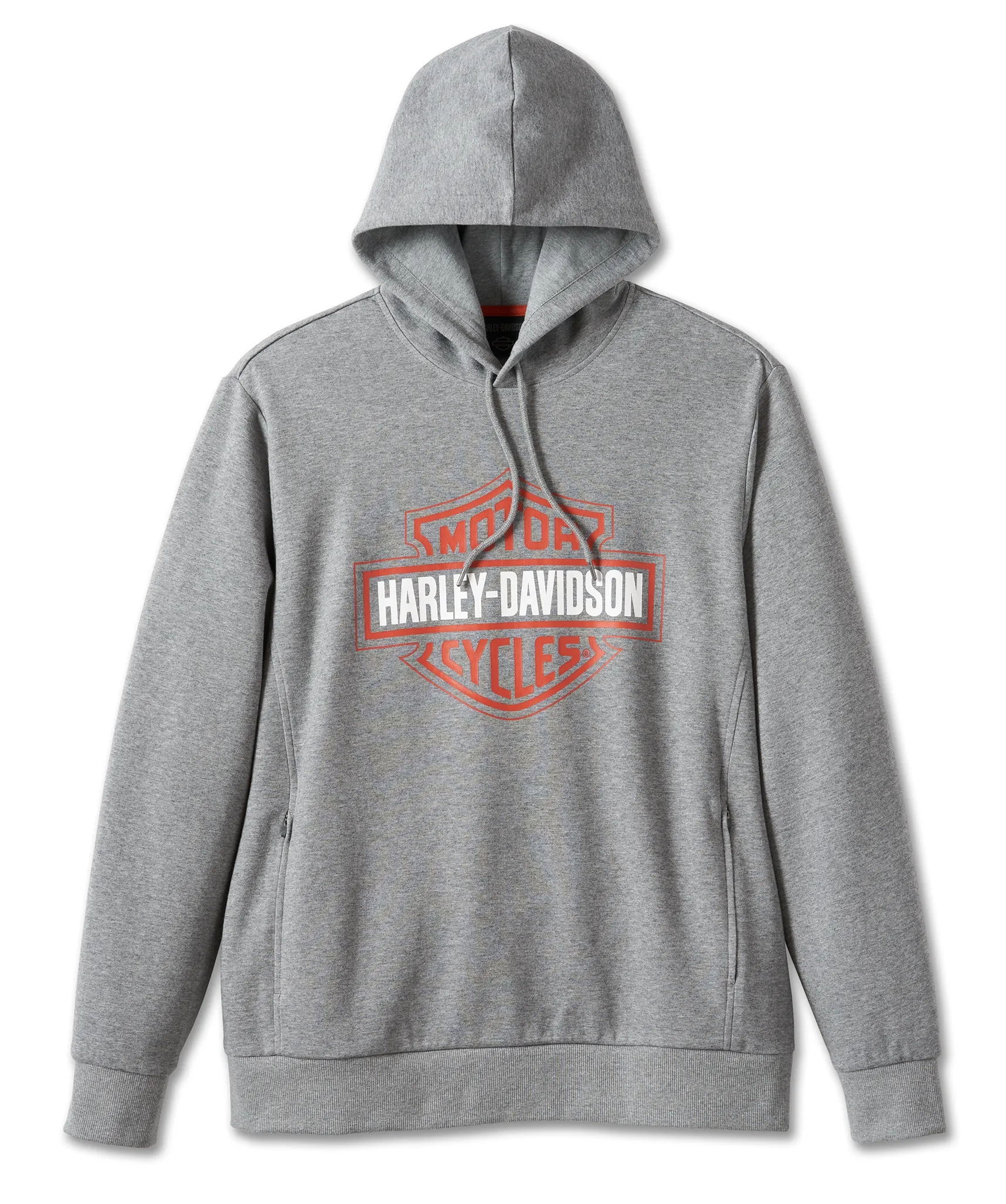 Harley-Davidson Hoodie Bar & Shield Tech Dark grau meliert