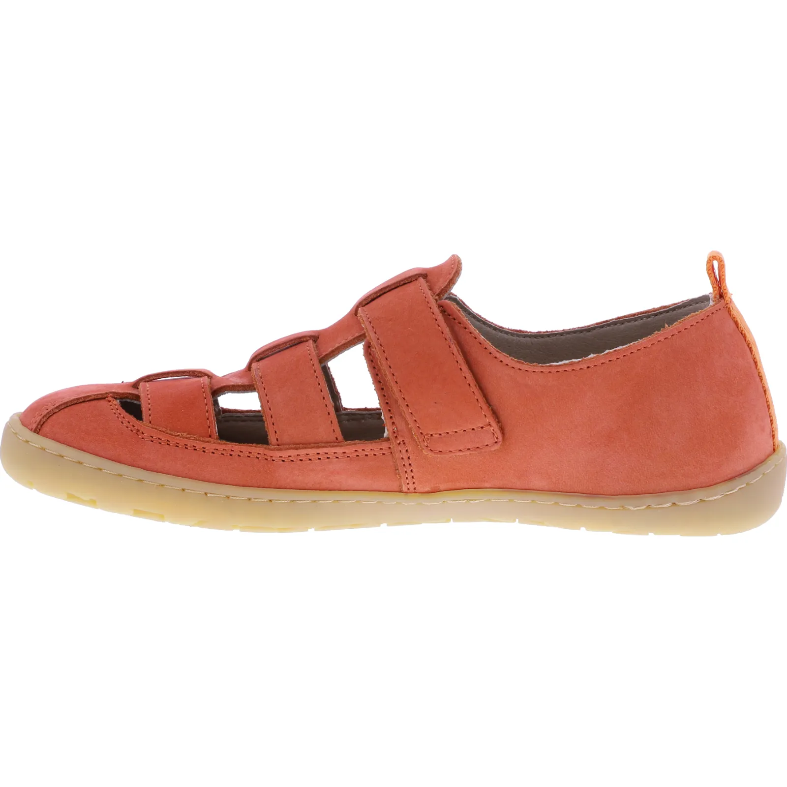Snipe / Modell: Barefoot / Clementina Orange Nubuk / Sandalen / Art: 05370-009 / Damen Barfußschuhe