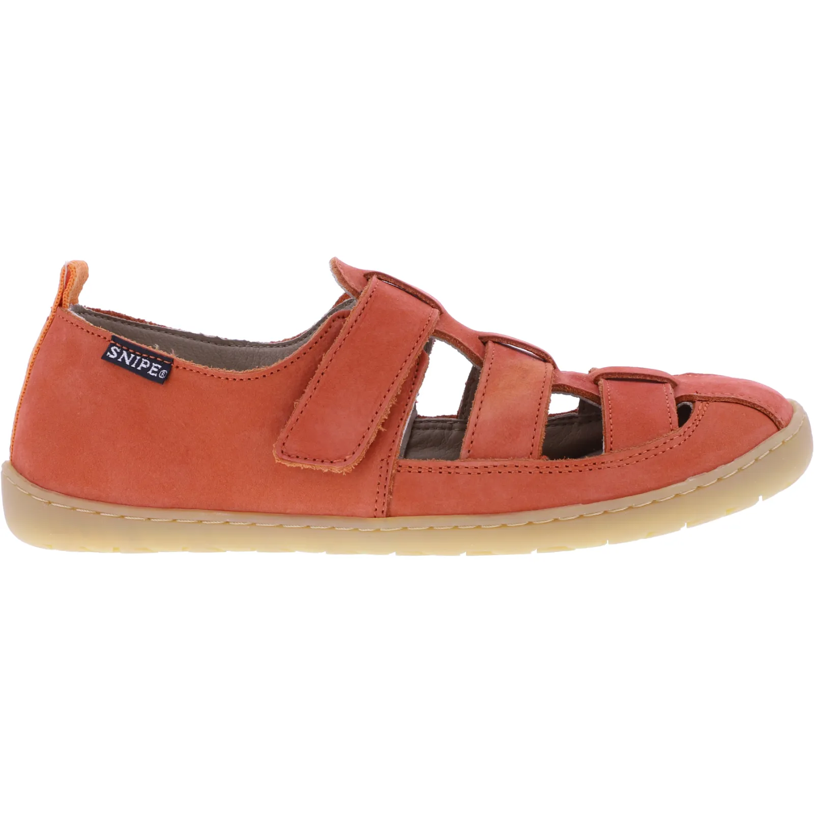 Snipe / Modell: Barefoot / Clementina Orange Nubuk / Sandalen / Art: 05370-009 / Damen Barfußschuhe